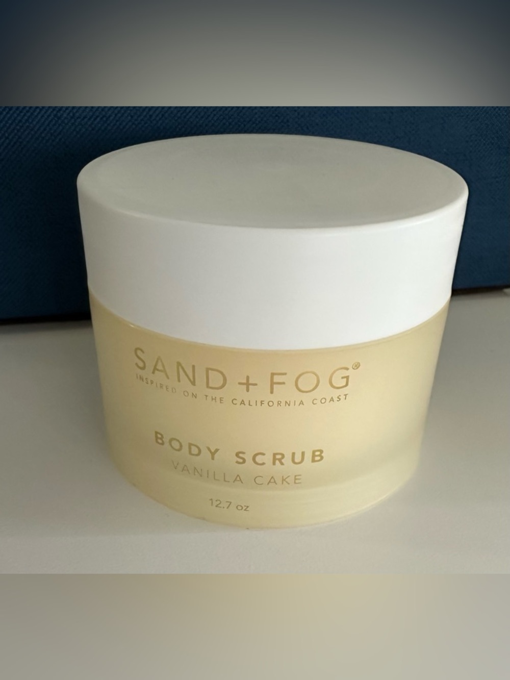 NWOT SAND+FOG Vanilla Cake Body Scrub - 12.7 oz or 360 grams
